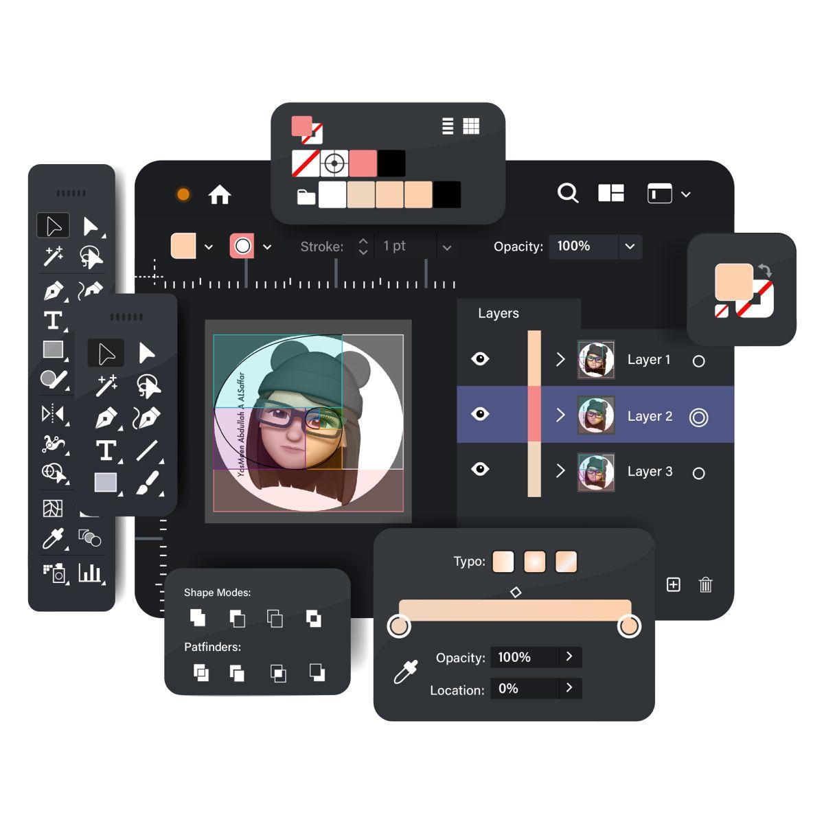 Advanced video editing setup with multiple monitors